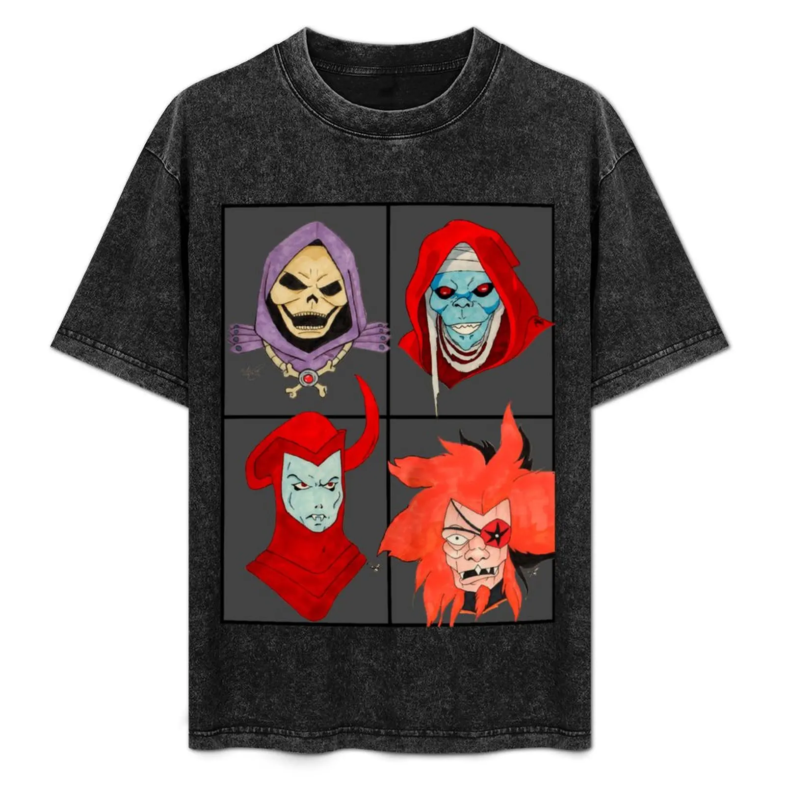 

80's Cartoon Villains T-Shirt cute tops anime clothes essential t shirt t shirt men 100℅ cotton