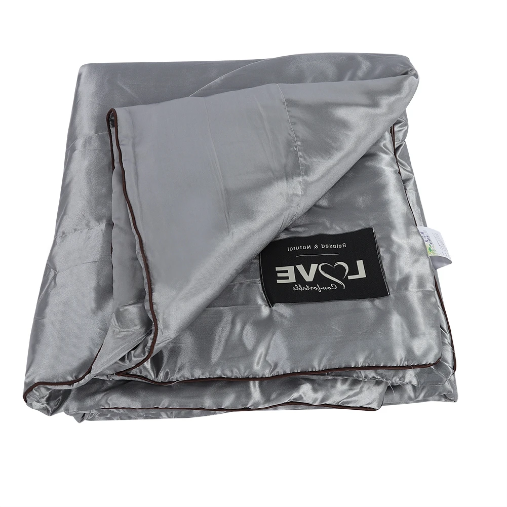 

Washable Ice Silk Summer Air Conditioning Comforter Quilt Blanket microfiber Lightweight comfortable breathable For home office