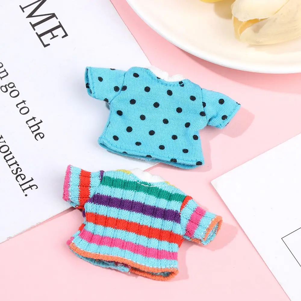 1/12 New BJD Doll Clothes Suits OB11 Doll T-shirt 1/11 Doll Panties Doll Cotton Socks DIY Doll Clothes Accessories