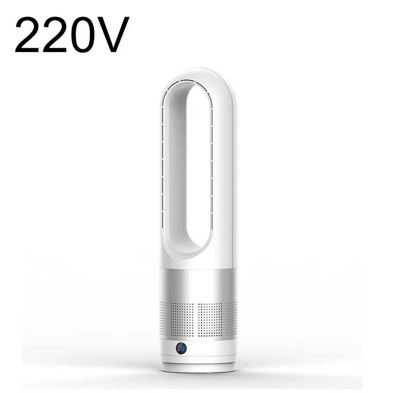 Bladeless Tower Fan with Remote Control, Silent Powerful Floor Standing Fan, 8 Speeds Oscillating LED Display 8H Timer 220V image 3