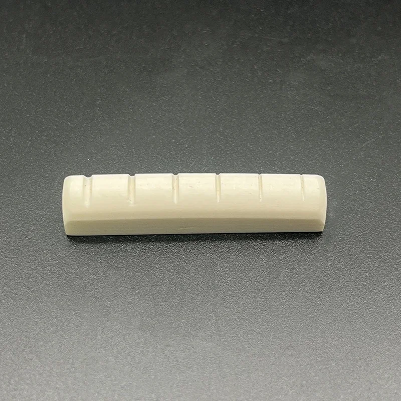 Left-Hand Bone Nut for 6-String Acoustic Guitar 43x6x8.5MM Cattle Bone Nut Left Hand Guitar Nut Music Instrument Parts 2Pcs