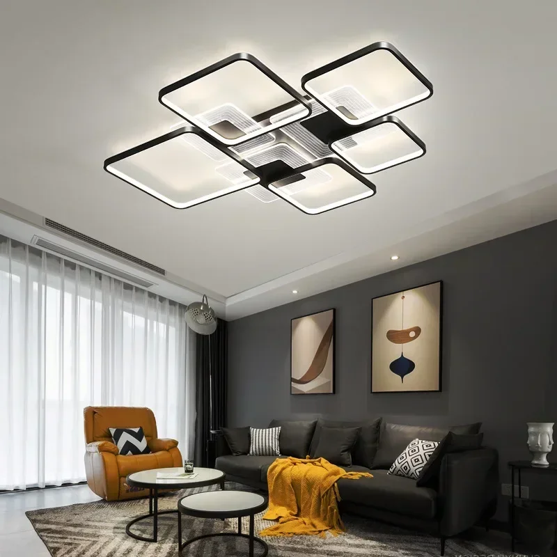 Nordic Modern Simple Atmospheric Living Room Light Aluminum Bedroom Light 2023 New Creative Led Ceiling Light Suction