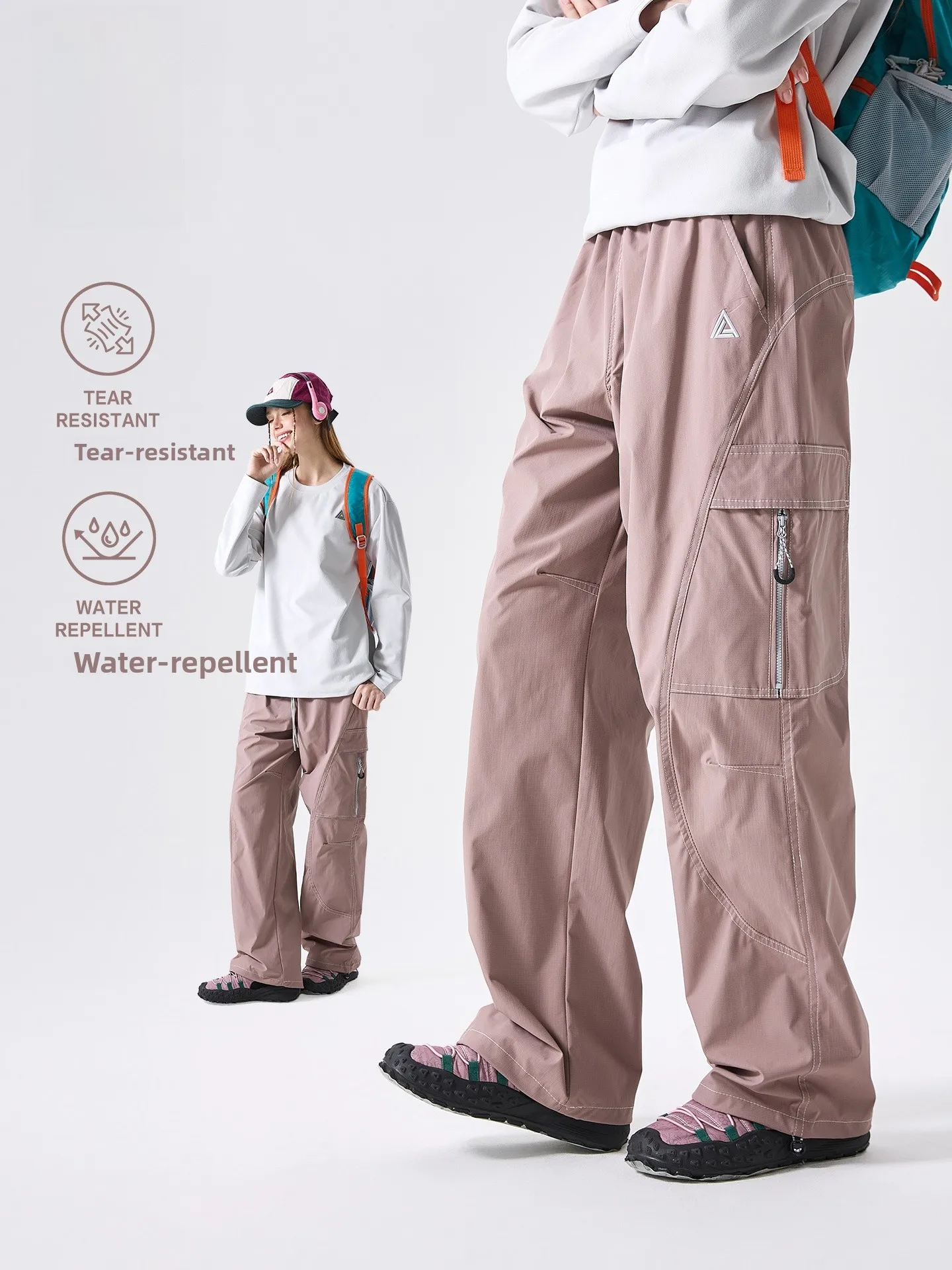 

LAZY DAY TREND Outdoor Women's Sport Windbreaker Pants Qui Dry Lightweight Functional Sle Workwear Trousers Casual Straig...