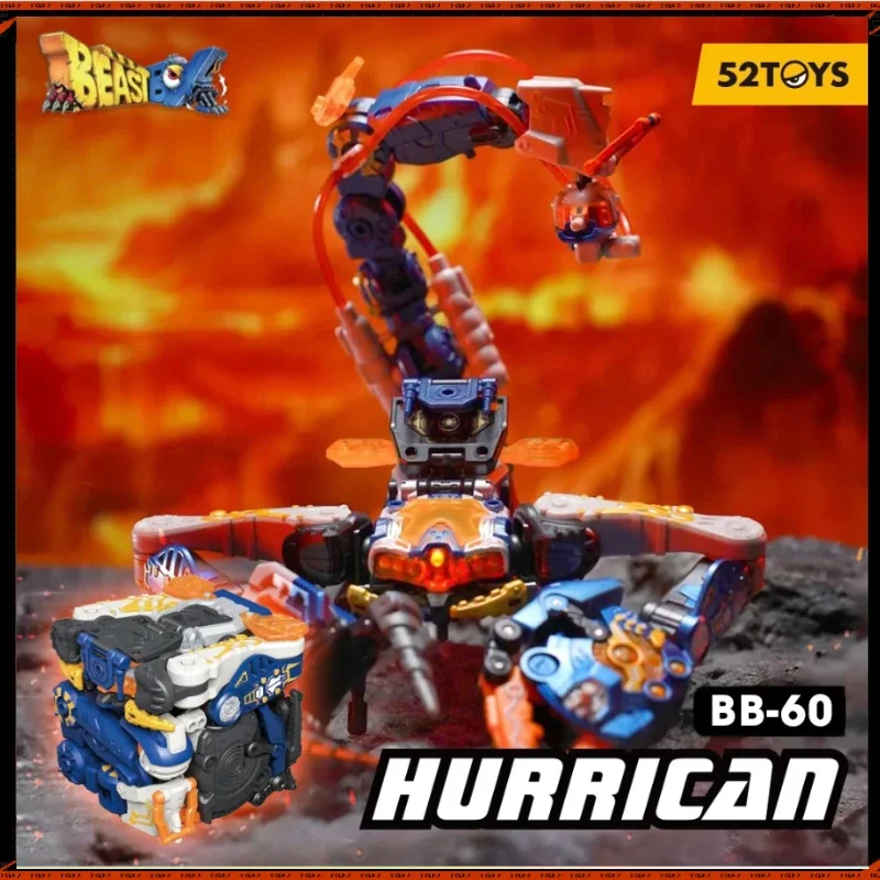 In Stock 52TOYS BEASTBOX BB-60 HURRICAN Scorpion Deformation Robot Converting in Mecha and Cube  Action Figure Toys Gifts