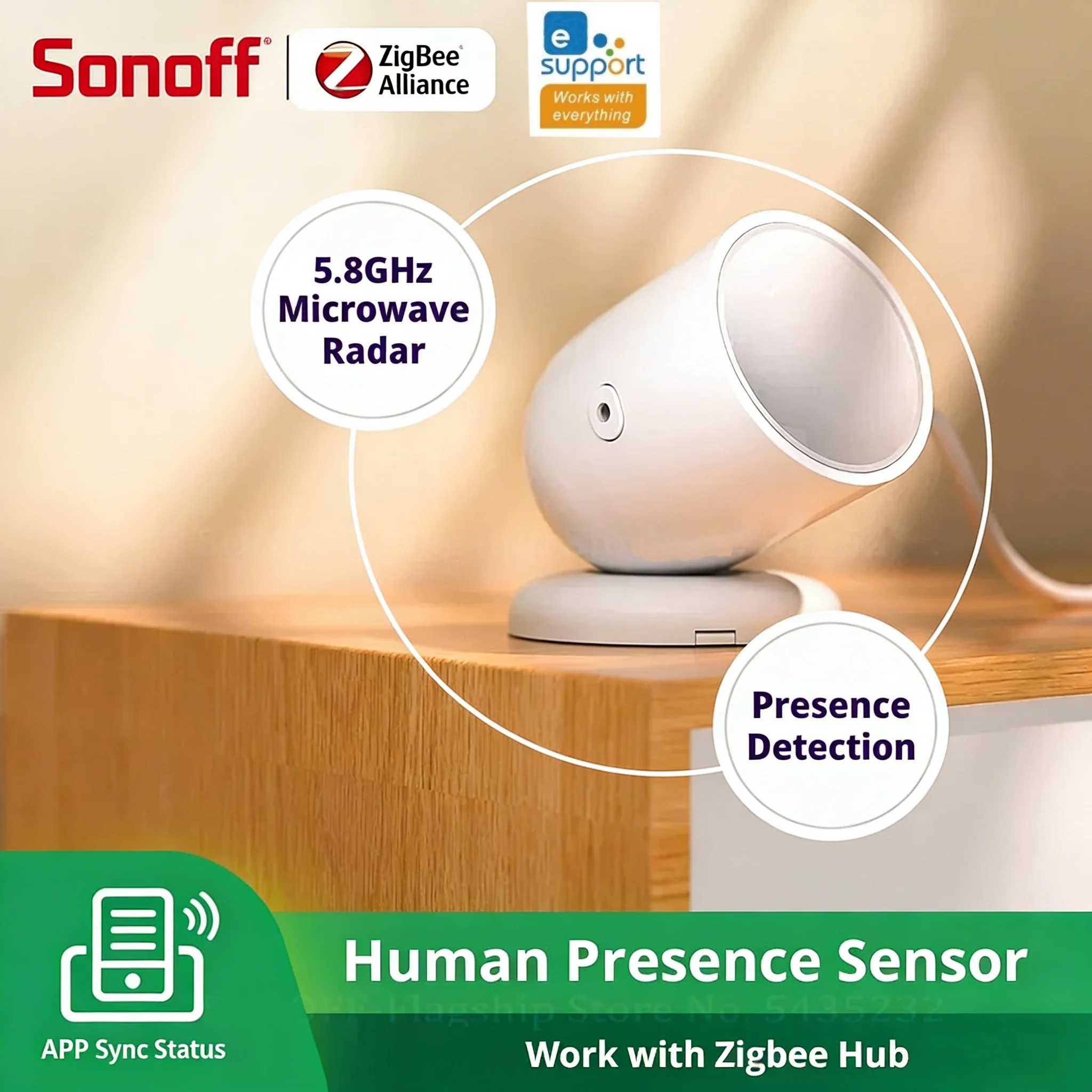 SONOFF Monitoring Sensor Detector Sensing Pet Monitor Security Anti Theft Works with Ewelink