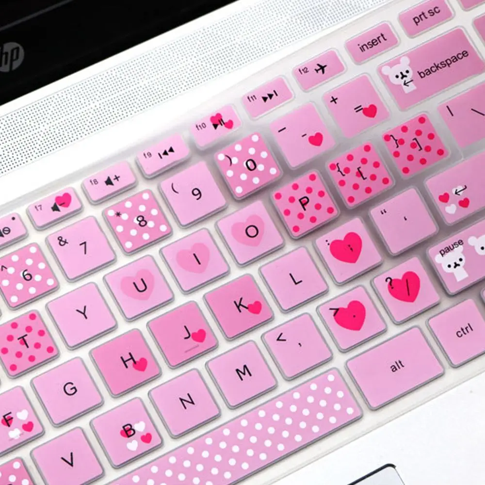 Durable Soft For Computer 14 inches Silicone Keyboard Covers Keyboard Stickers Protective Film Multicolor