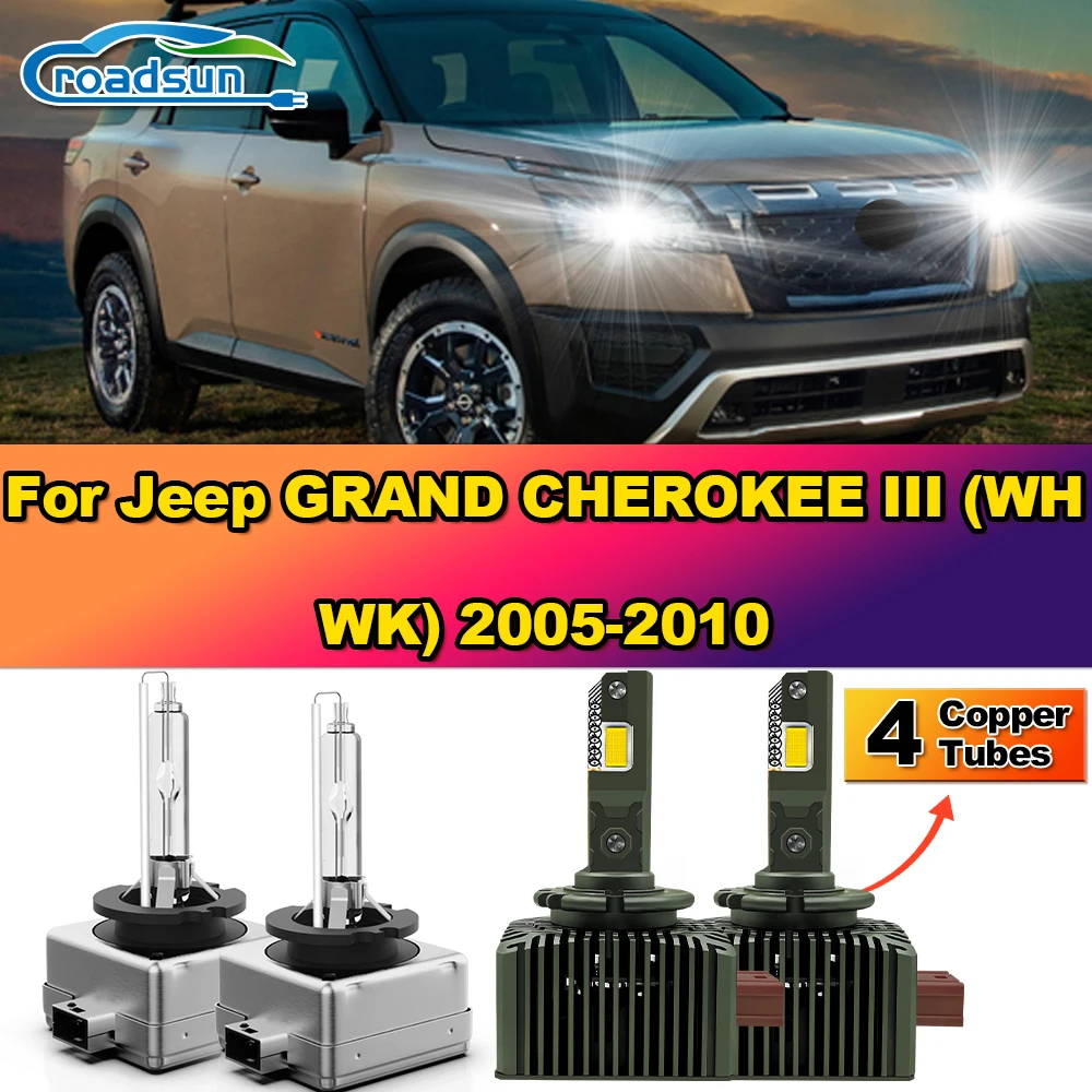 

Canbus LED Headlight 120W High Power 30000LM HID Xenon Lamps 12V For Jeep GRAND CHEROKEE III (WH WK) 2005-2007 2008 2009 2010