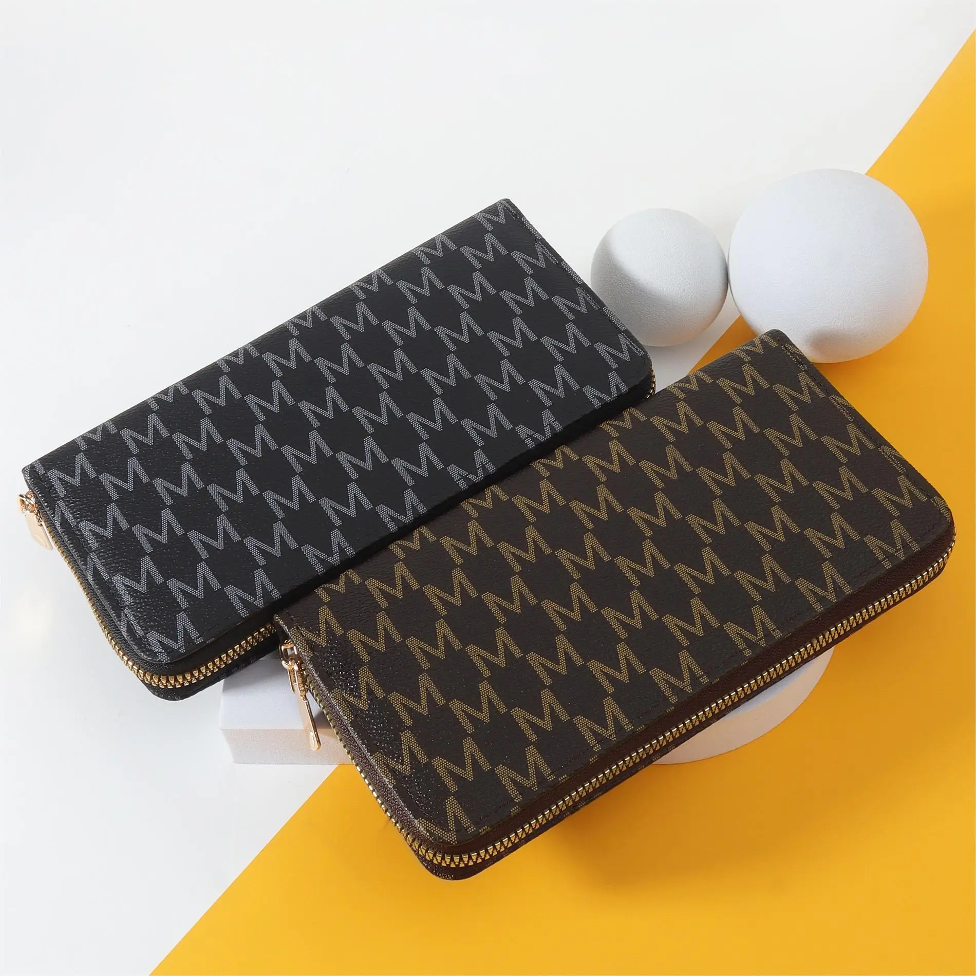 Fashionable retro wallet, women's long wallet, can hold mobile phone multifunctional storage bag, long card bag, women's handbag