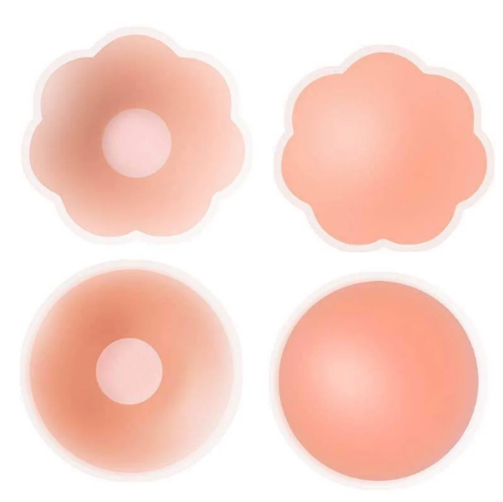 Silicone Nipple Cover Reusable Women Bra Sticker Breast Petal Strapless Lift Up Bra Invisible Boob Pads Chest Pasties Intimates