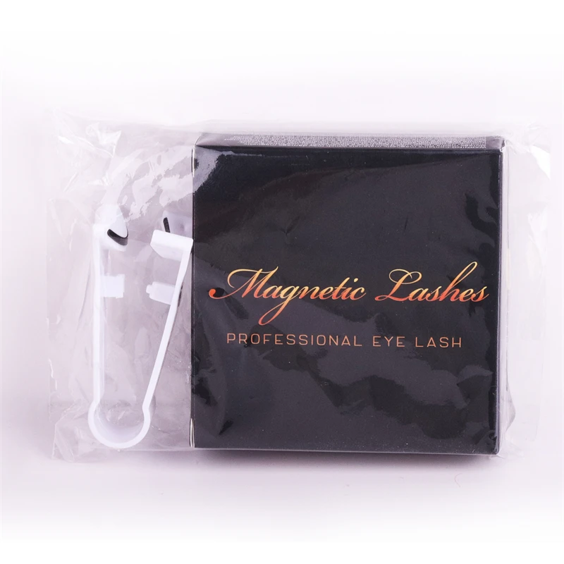Hochwertiges, antiempfindliches, weiches, bequemes Chemiefaser-4-Magnete, wiederverwendbares und leichtes V-Wimpernzangen-Set