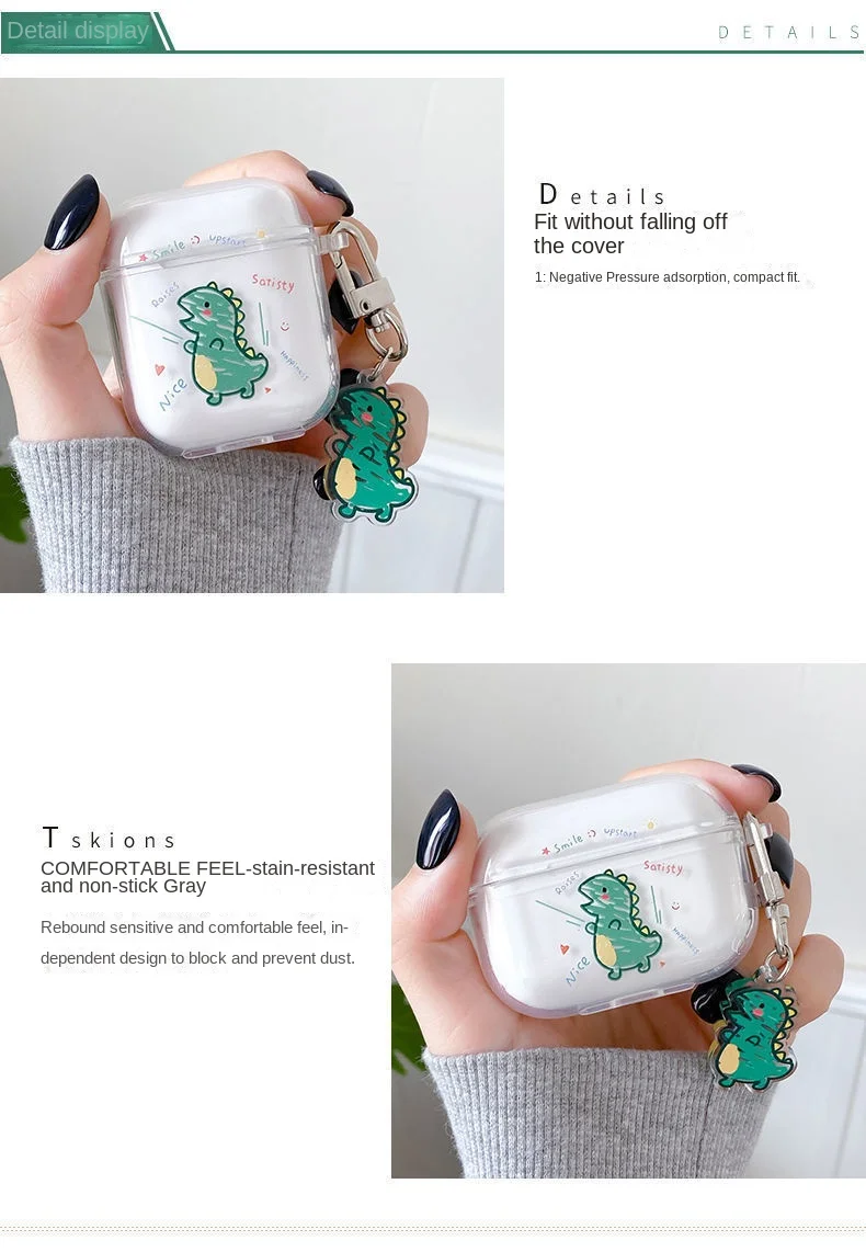 Cute Cartoon projekt przypadki dla Airpods Pro słuchawki Coque miękka TPU Fundas skrzynki pokrywa Earpods dla Apple Airpod 2 lub 1 3 Box torba