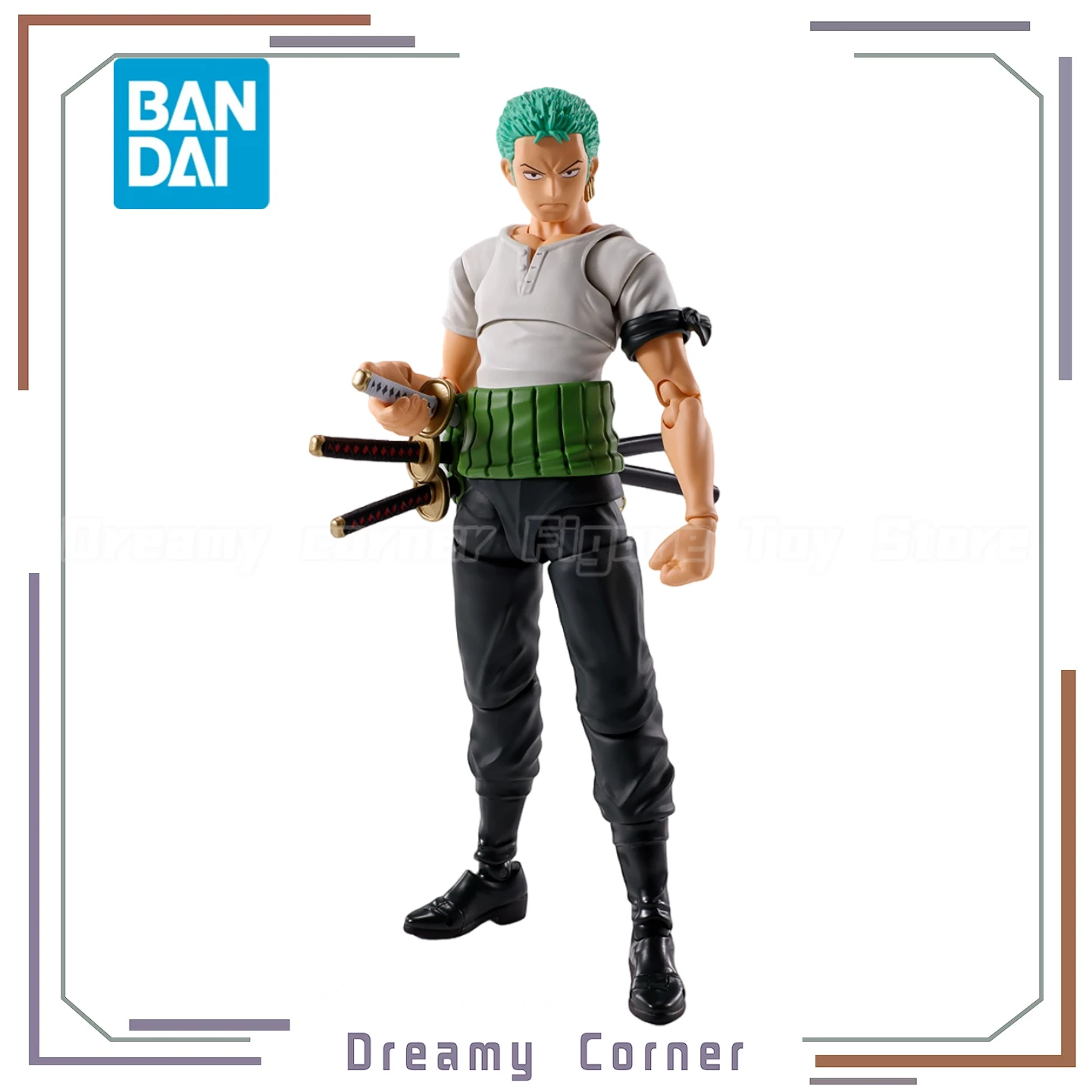 

【В наличии】Оригинальные фигурки BANDAI SPIRITS S.H.Figuarts ONE PIECE Roronoa Zoro ROMANCE DAWN, коллекция игрушек, модель игрушки