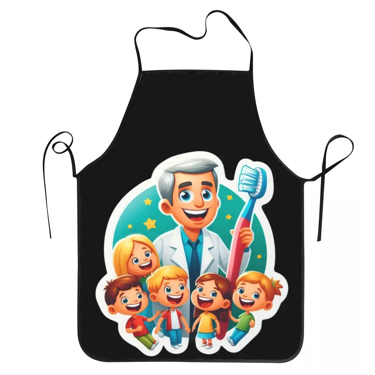 

Лучший фартук для стоматолога, шеф-повара, кулинария, кухня, нагрудник без рукавов, кухонный фартук для чистки для женщин и мужчин, живопись