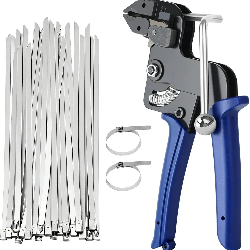 Kabelbinder für Edelstahlbinder, Handbinderwerkzeug, hochwertige Mehrzweck-Spannbänder zum Schneiden und Spannen – Detail 1