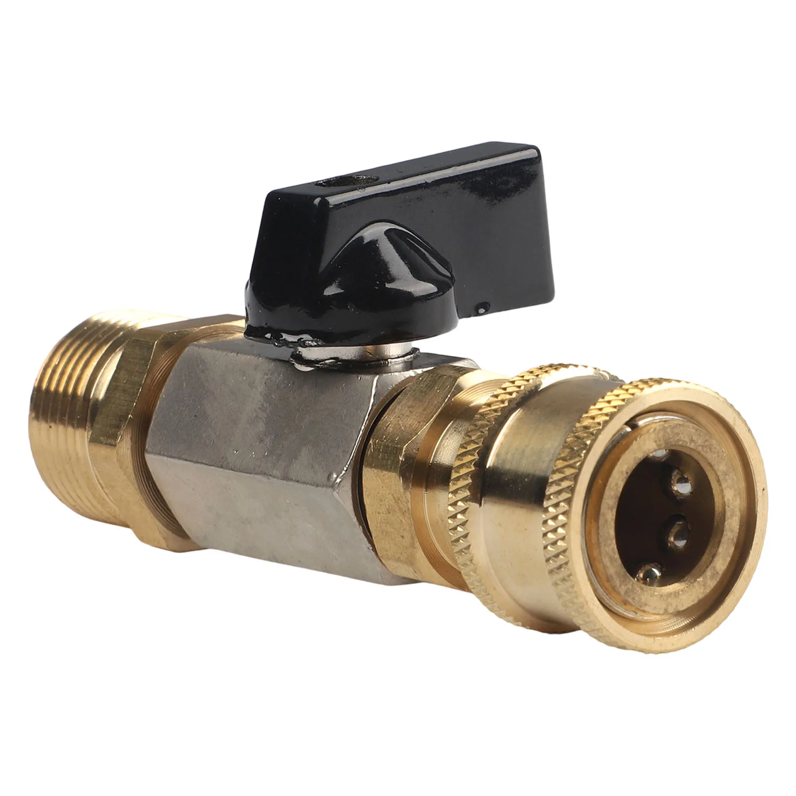 M22 14MM Adapter With Quick Coupling Ball Valve 4500 PSI Pressure Washer For High Pressure Wash Hose Switch