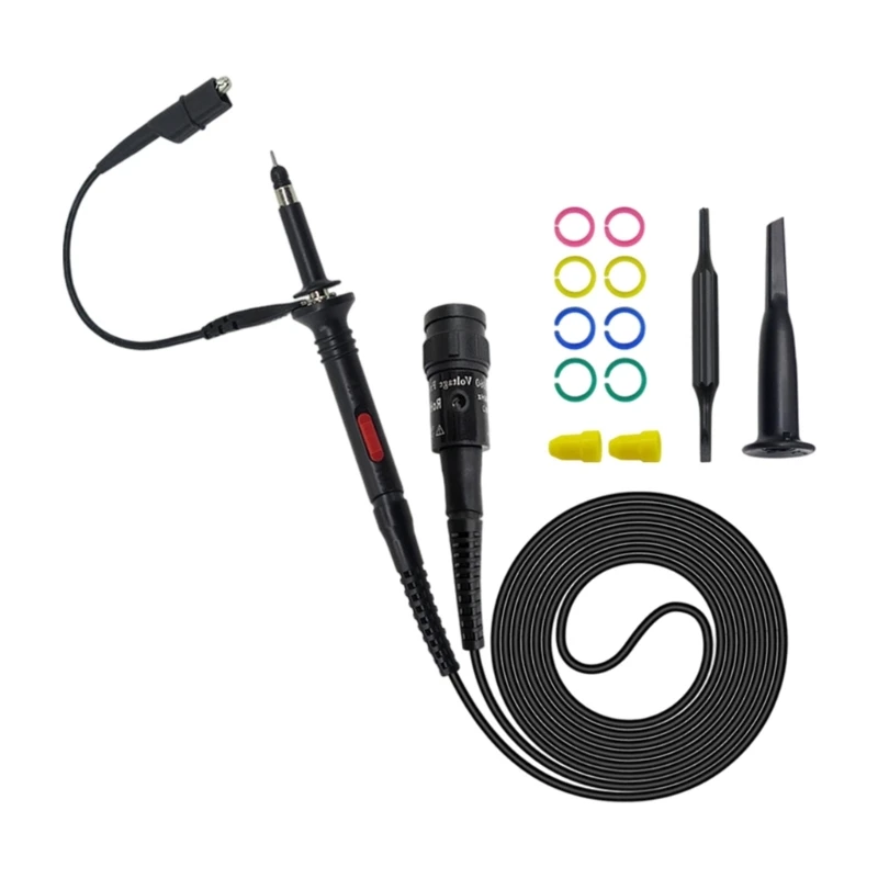 G92C Oscilloscope Probe Measuring Accessory 100MHz with 1X/10X Attenuation, 130Cm Cable, Input Fitting and Repair Accessories