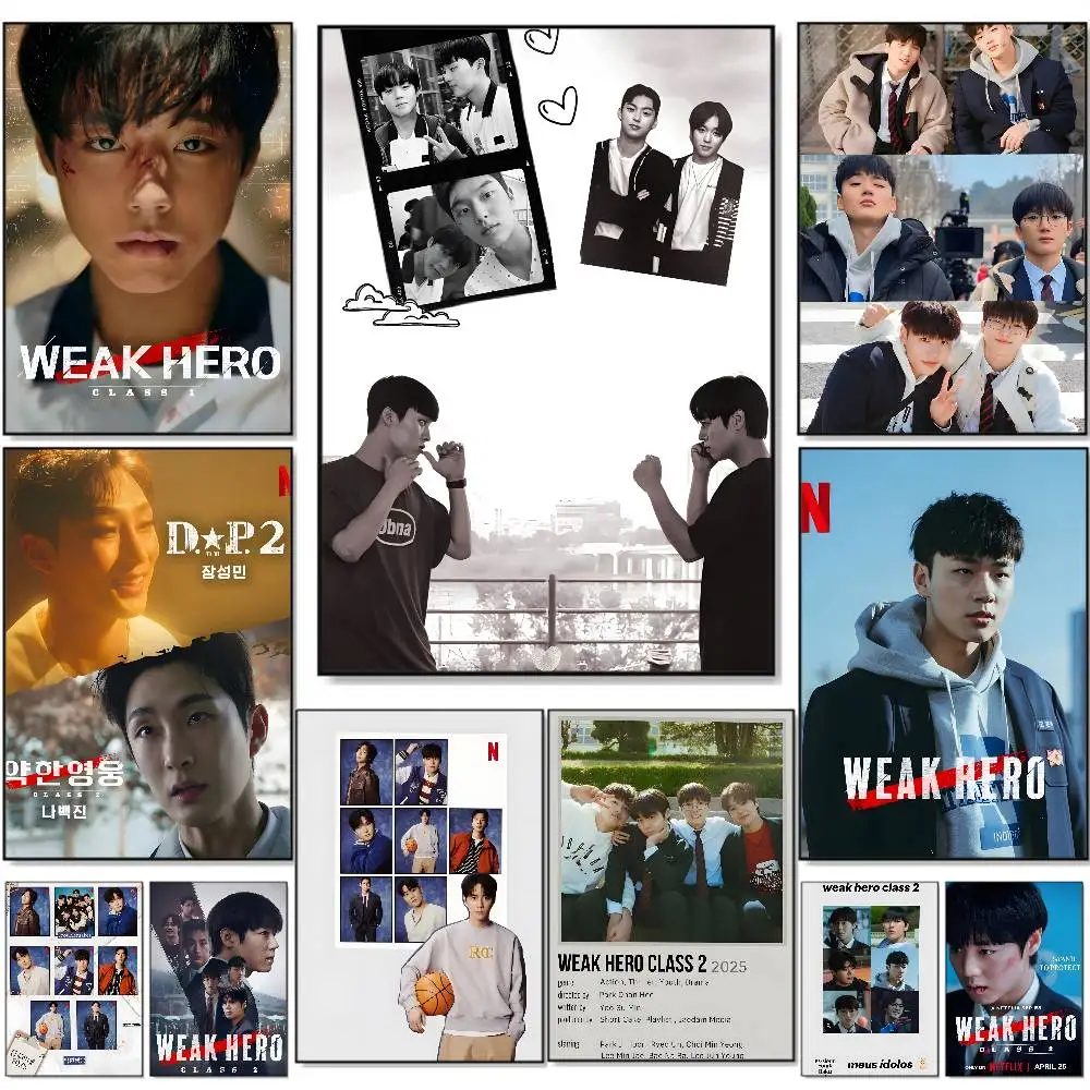 Drama coreano, póster de héroe débil Clase 2, carteles autoadhesivos HD impermeables, decoración versátil para hogares, bares, hoteles más