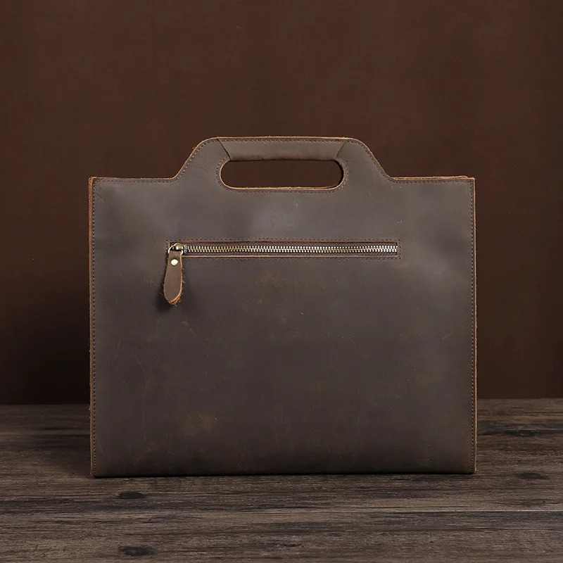 Newsoptics-Étui à bombes en cuir noir pour hommes, sac à main pour documents, sac messager mince, sac à main pour bombes, taille A4, Newsbirds