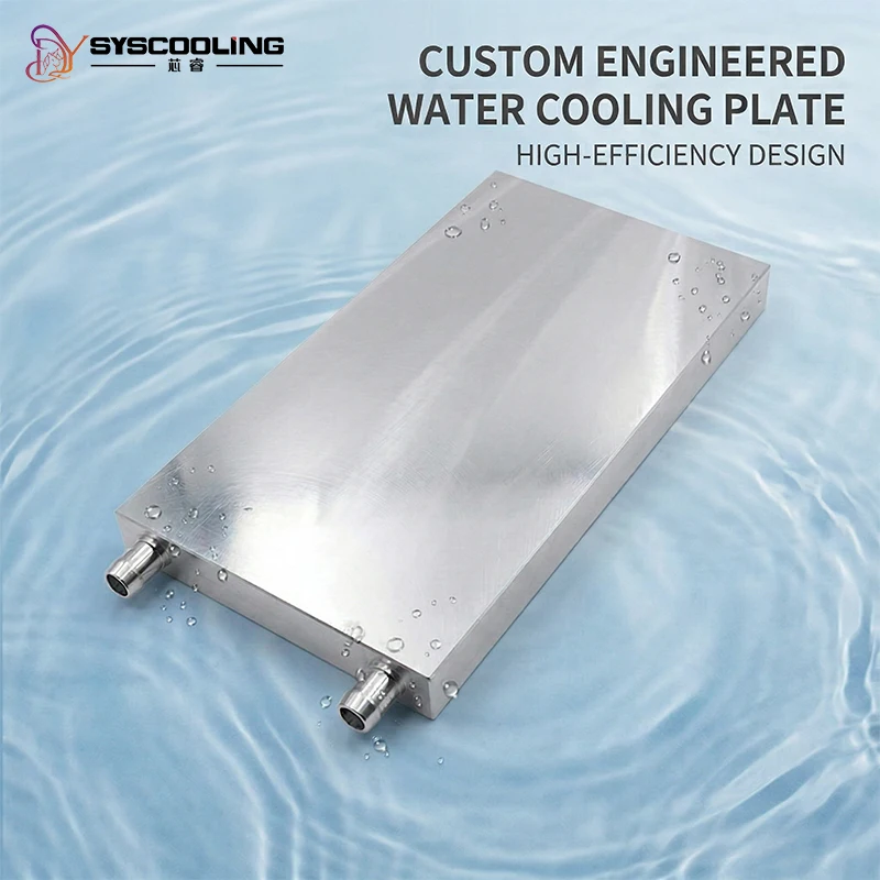 

SysCooling Aluminum Water Cooling Block CPU GPU Liquid Cooler Heatsink PC Custom DIY Industrial Mold Heat Dissipation Plate