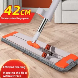 Magic Self-Cleaning Squeeze Mop Microfiber Spin Go Flat Mop For Washing Floor Home Cleaning Tool Bathroom Accessories Set