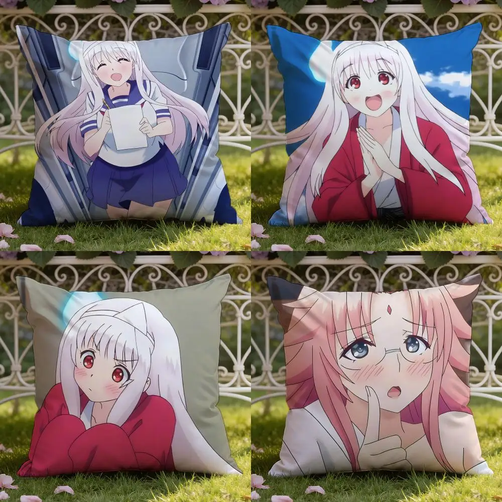 

Anime Y-Yuuna and the H-Haunted Hot Springs Cushion Cover Home & Car Dual-Scene Pillow Cover: Reversible for Premium Comfort