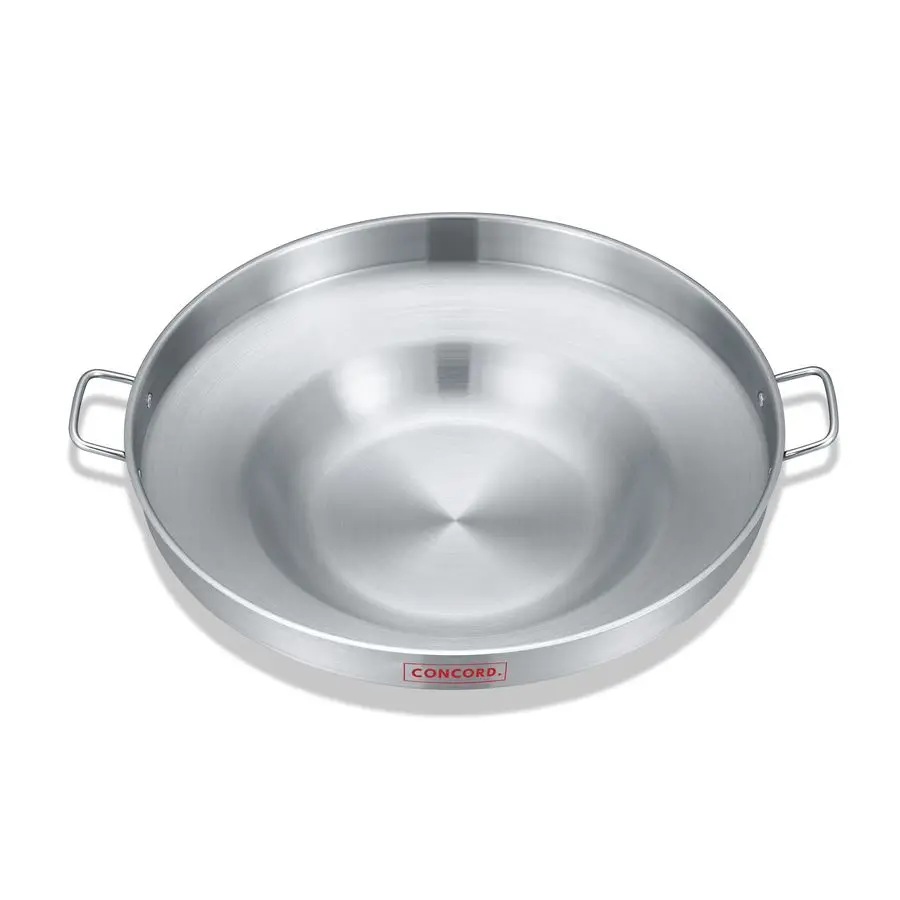 

Stainless Steel Comal Frying Bowl Cookware 22, silver S4008 S4812 S5612