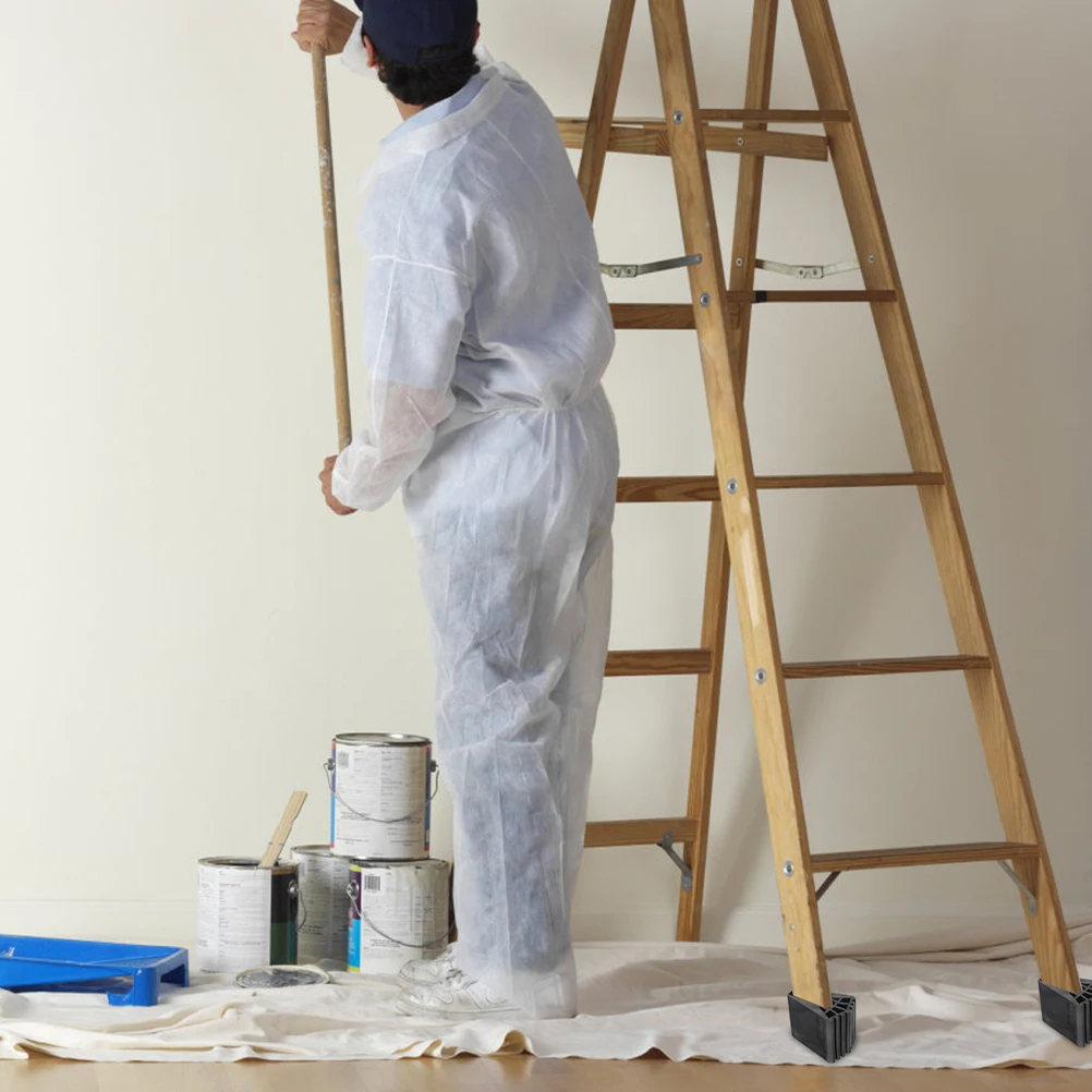 

Ladder Feet Protector Rubber Caps Non Slip Cushion Floor Damage Prevention Stable Safe Effective Work Ladder Feet