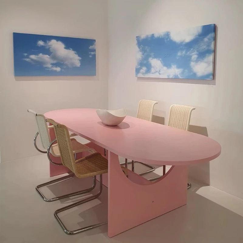 

French Modern Kitchen Tables Warm Keep Decoration Dining Tables Minimalist Design Tavolo Rotondo Pranzo Dining Room Furniture