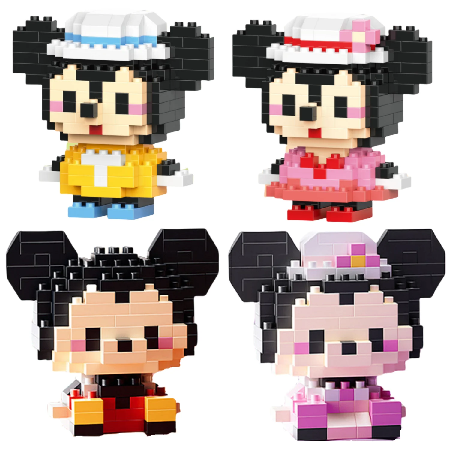 6cm high particle building blocks assembly toys mini desktop ornaments room decoration Halloween Christmas anime cartoon kawaii