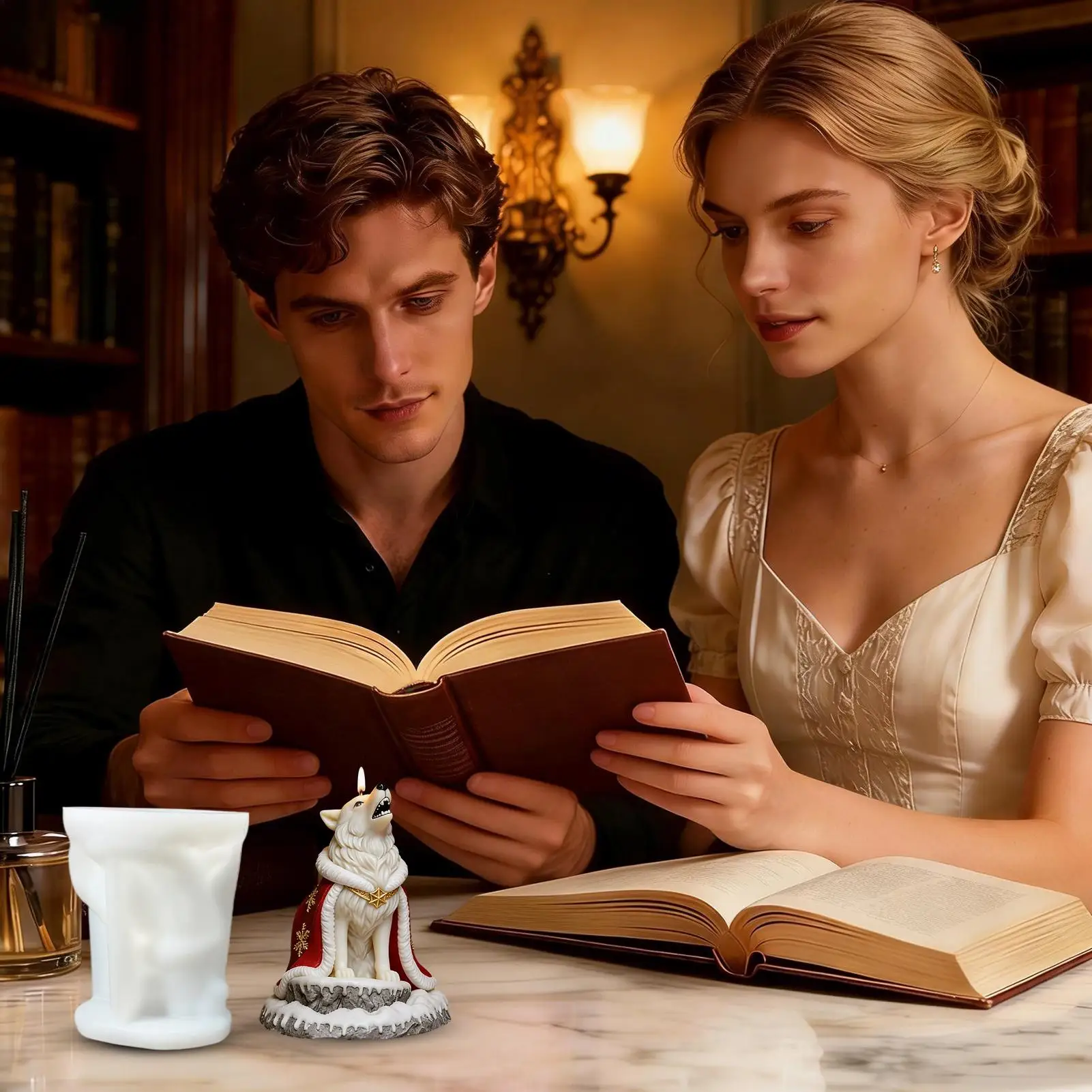 

Dog Mold For Candles Plaster Casting Tool 3D Animal Candle Soap Making Molds For Wax Soap Cake DIY Home Decoration Concrete Arts