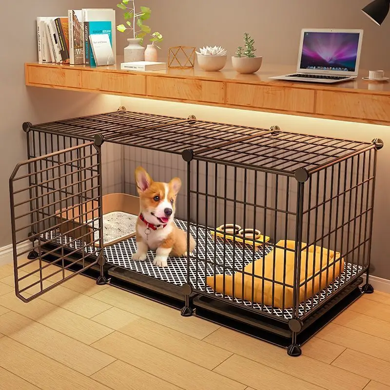 Dog Cage Small Dog Indoor Medium size with Toilet Separation Teddy Cat Nest Pet Fence Dog Cage Household Fence Type