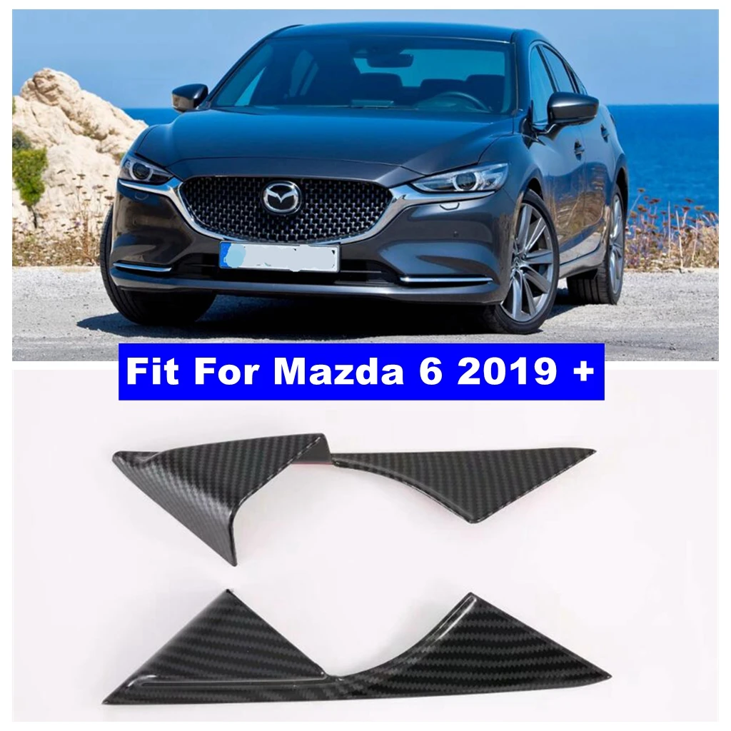 

Carbon Fiber Look Auto Inner Window Pillar A Post Decor Panel Cover Trim For Mazda 6 2019 - 2024 Interior Refit Kit Accessories