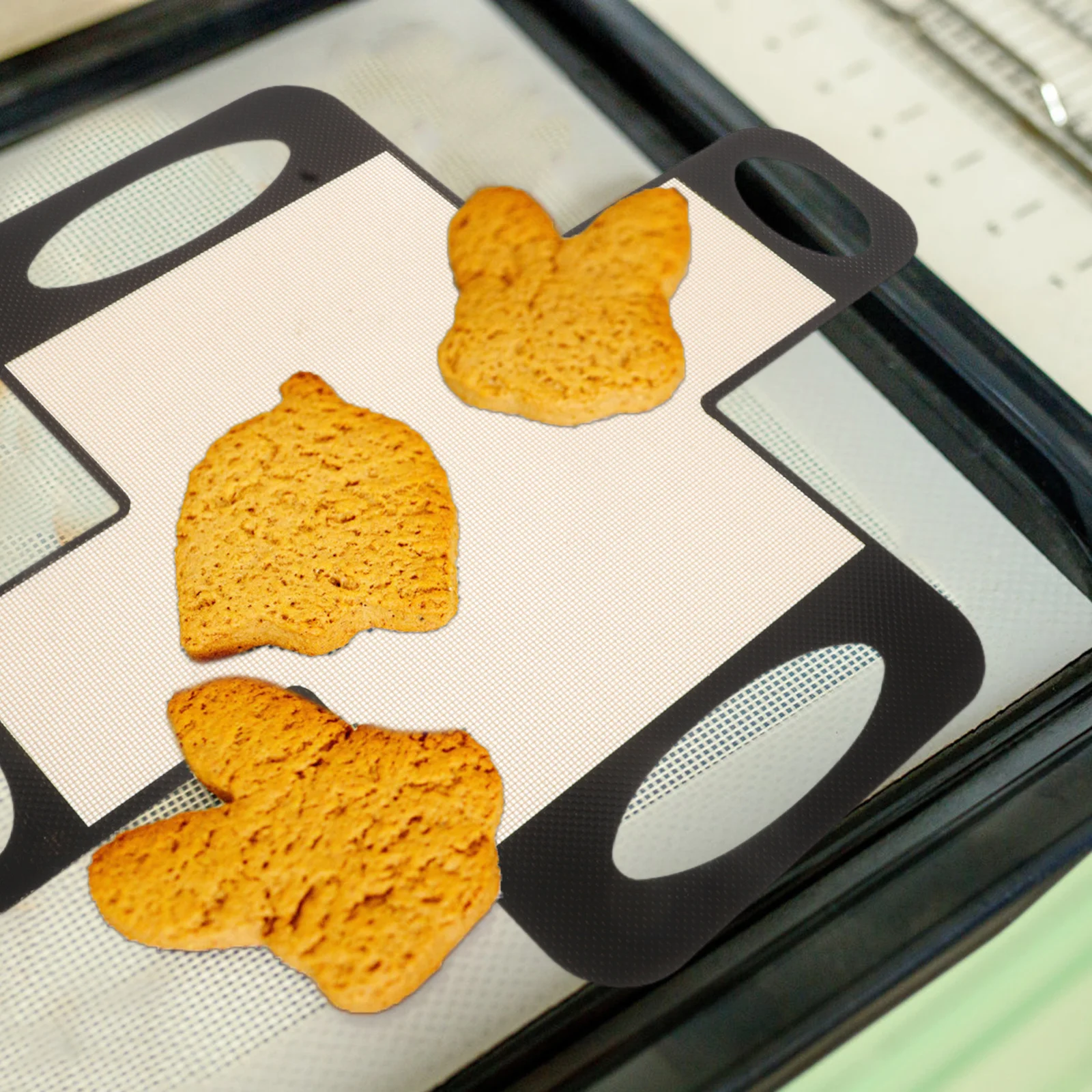 

Silicone Loaf Pan Liner Non Stick Baking Mat Long Handle Sourdough Bread Transfer Food Grade Silicone Oven Sheet for Cakes