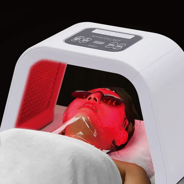 7-kolorowa maska do terapii światłem fotonowym PDT Terapia światłem LED Urządzenie kosmetyczne Lampa do pielęgnacji skóry Terapia światłem Odmładzanie twarzy