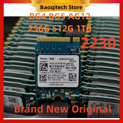 Toshiba KIOXIA BG4 BG5 AG12 256G 512G 1TB SSD 2230 PCIe 3.0x4 Gen 4X4 NVMe M.2 SteamDeck 표면용 원본