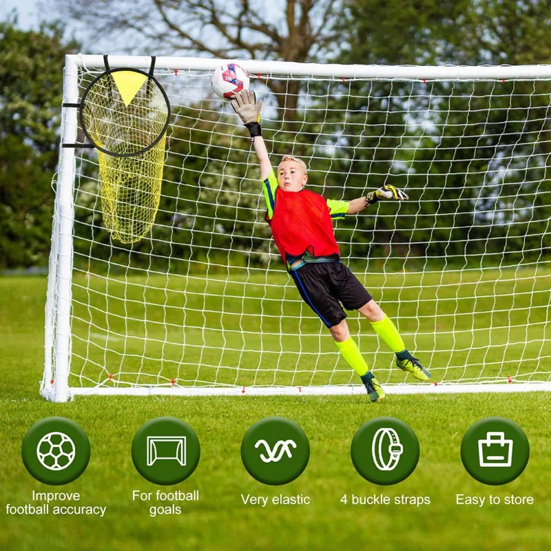 Red de portería de fútbol, Red de entrenamiento de fútbol plegable, fácil de instalar y desmontar, para práctica de entrenamiento de fútbol