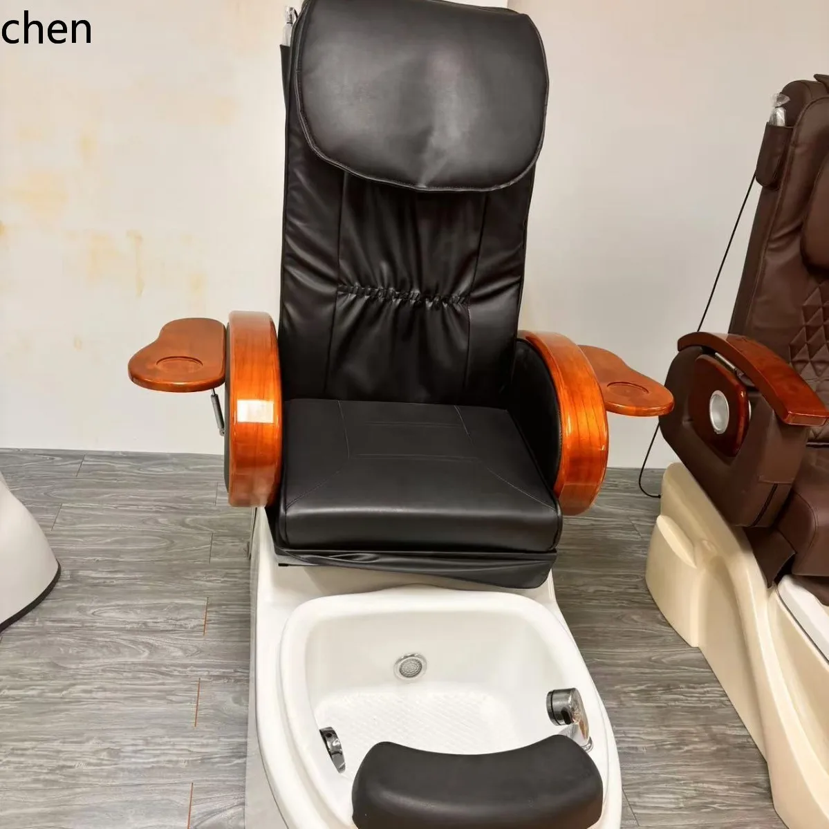 HXL Nail Art Eyelash Tattoo Electric Foot Spa Chair Recliner Foot Therapy Spa 4