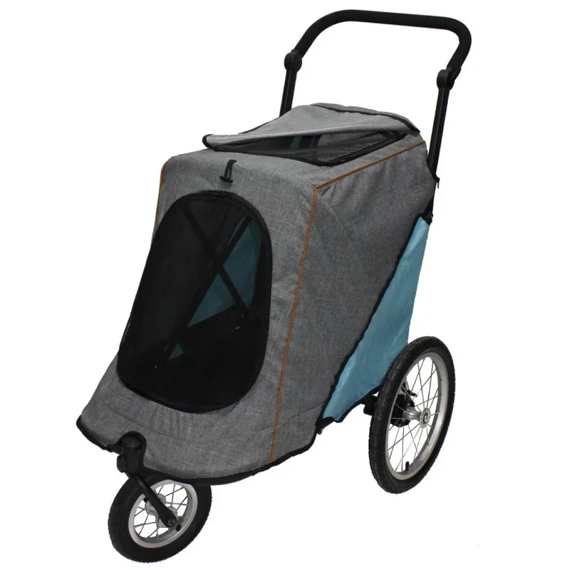 3 Wheels Luxury Pet Stroller for Large Dogs