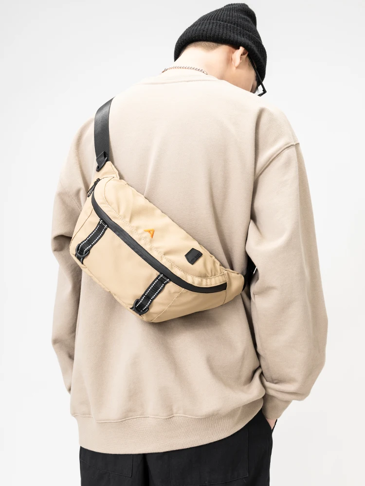 Casual ABOYS Men's Crossbody Bag Sporty Fanny Pack Street Style Single Shoulder Bag Unisex Small Backpack for Birthday