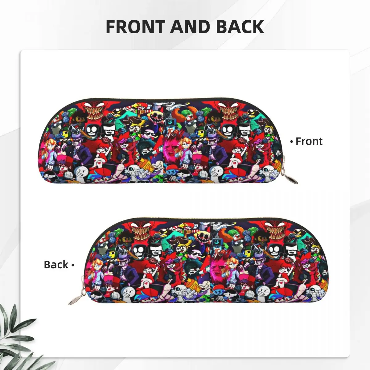 ليلة الجمعة Funkin Characters Fnf Game مقلمة حامل أقلام تخزين كبير صندوق أقلام حقيبة أقلام رصاص للبنين بنات مدرسة