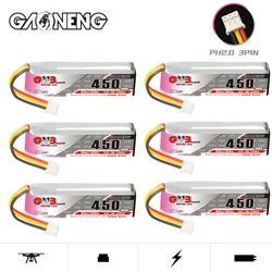 1-10Pcs GNB 2S 7.6V 450mAh 80C/160C Lipo Battery For Rc Racing Parts Drift Rally Vehicle FPV Drone Toy With PH2.0 3Pin Plug