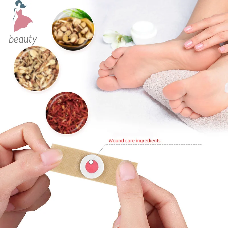 6PCS Foot Care สติกเกอร์ Medical Patch การกําจัดข้าวโพด Pads Curative แพทช์แคลลัสลบ Callosity Detox ฤดูร้อน Foot Care เครื่องมือ