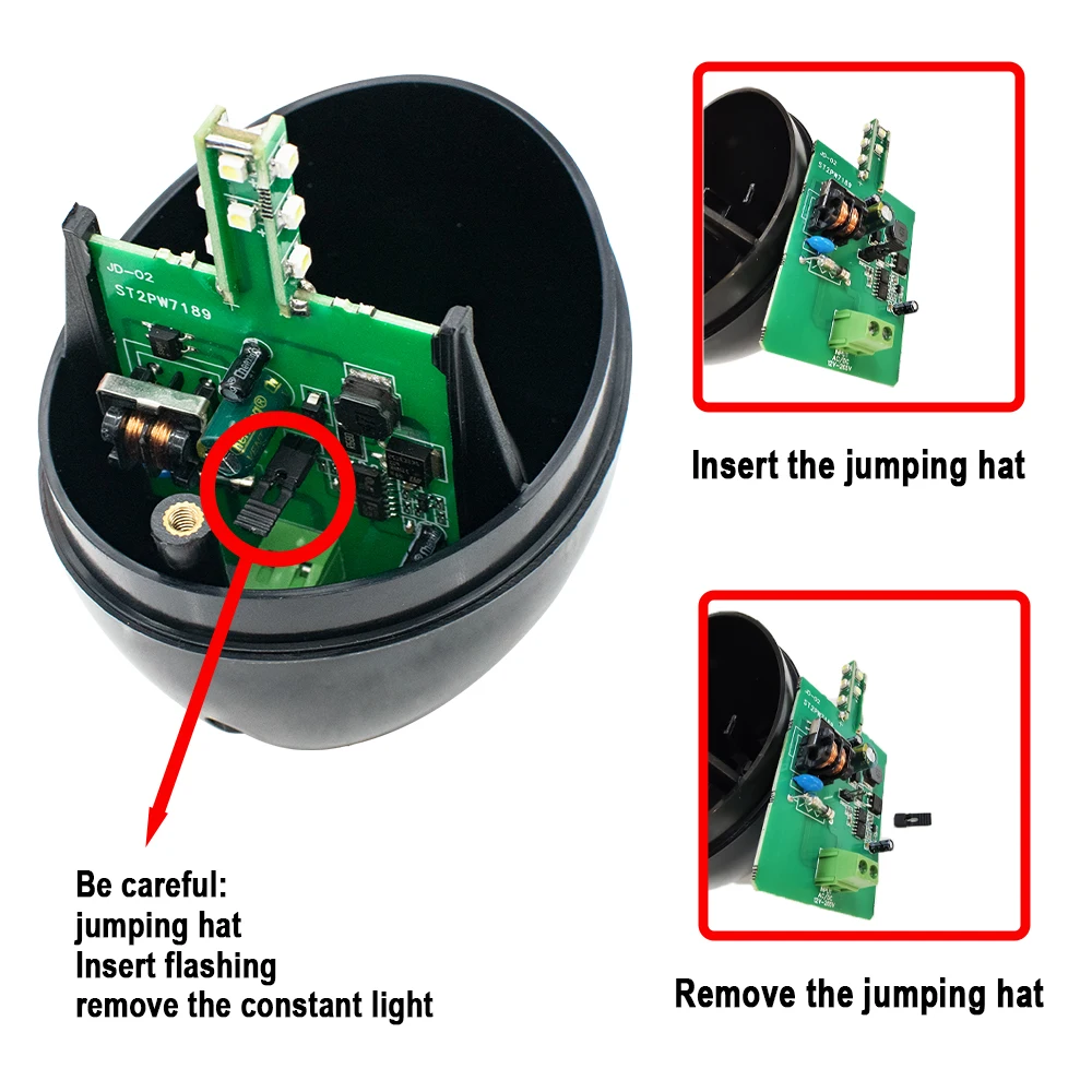 Security Protection Flashing Light Lamp Alarm Lamp For Gate Light Alarm 12V-265V AC/DC Signal Strobe Flashing Lamp