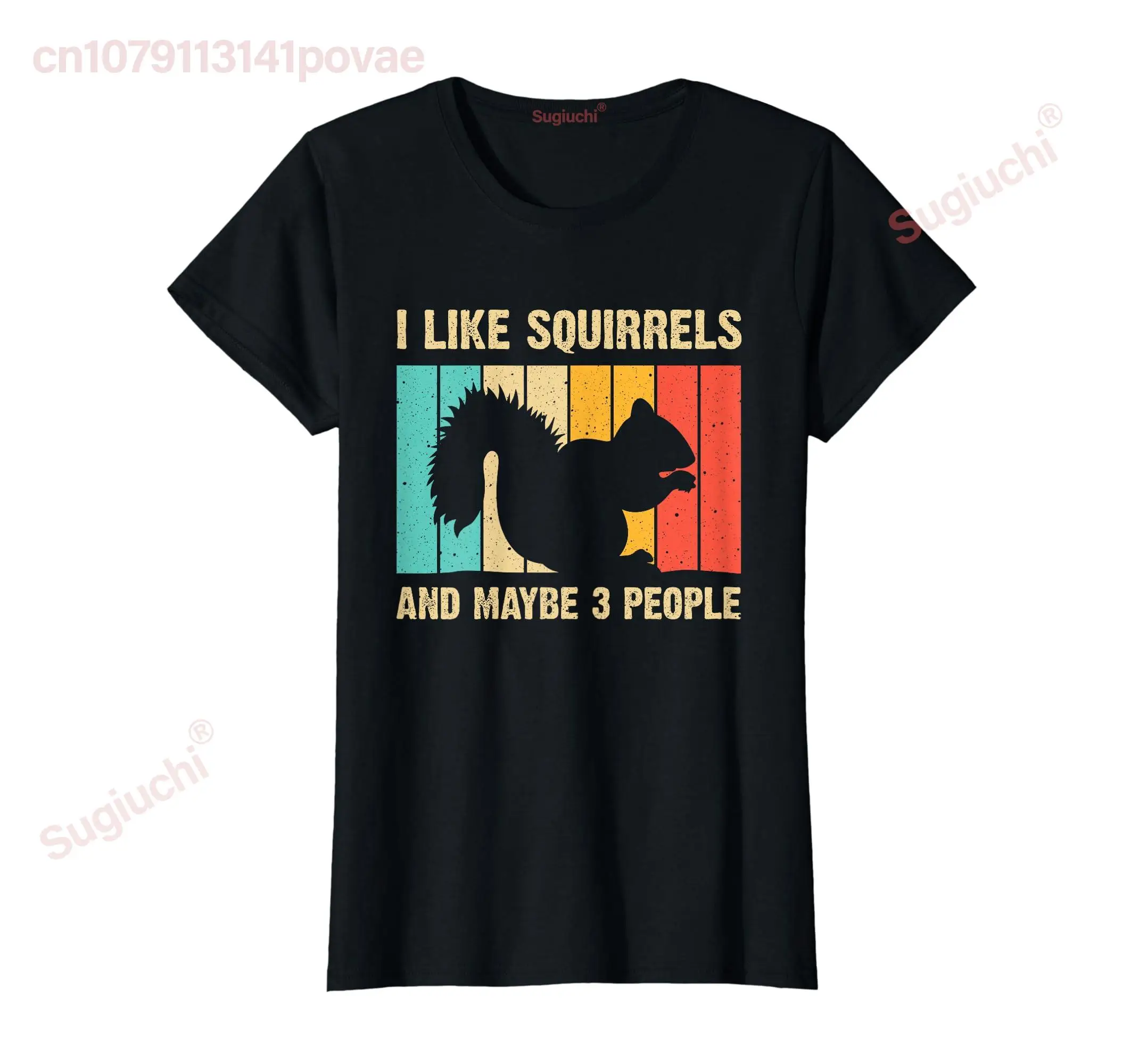 

100% хлопок, забавный дизайн с белкой для детей, женщин, футболка для любителей домашних животных, повседневные женские футболки для девочек