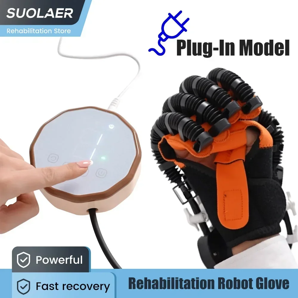 Left and Right Hand Rehabilitation Robot Gloves Hemiplegia Restore Training Equipment Stroke Finger Extension Recovery Device