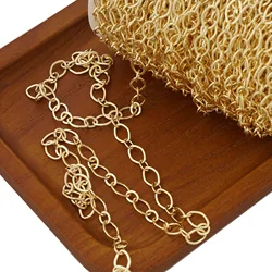 6 feet 14K Gold Filled Oval Long and Short Paper Clip Chain Unfinished Chain Jewelry Making Supplies free shipping DIY component
