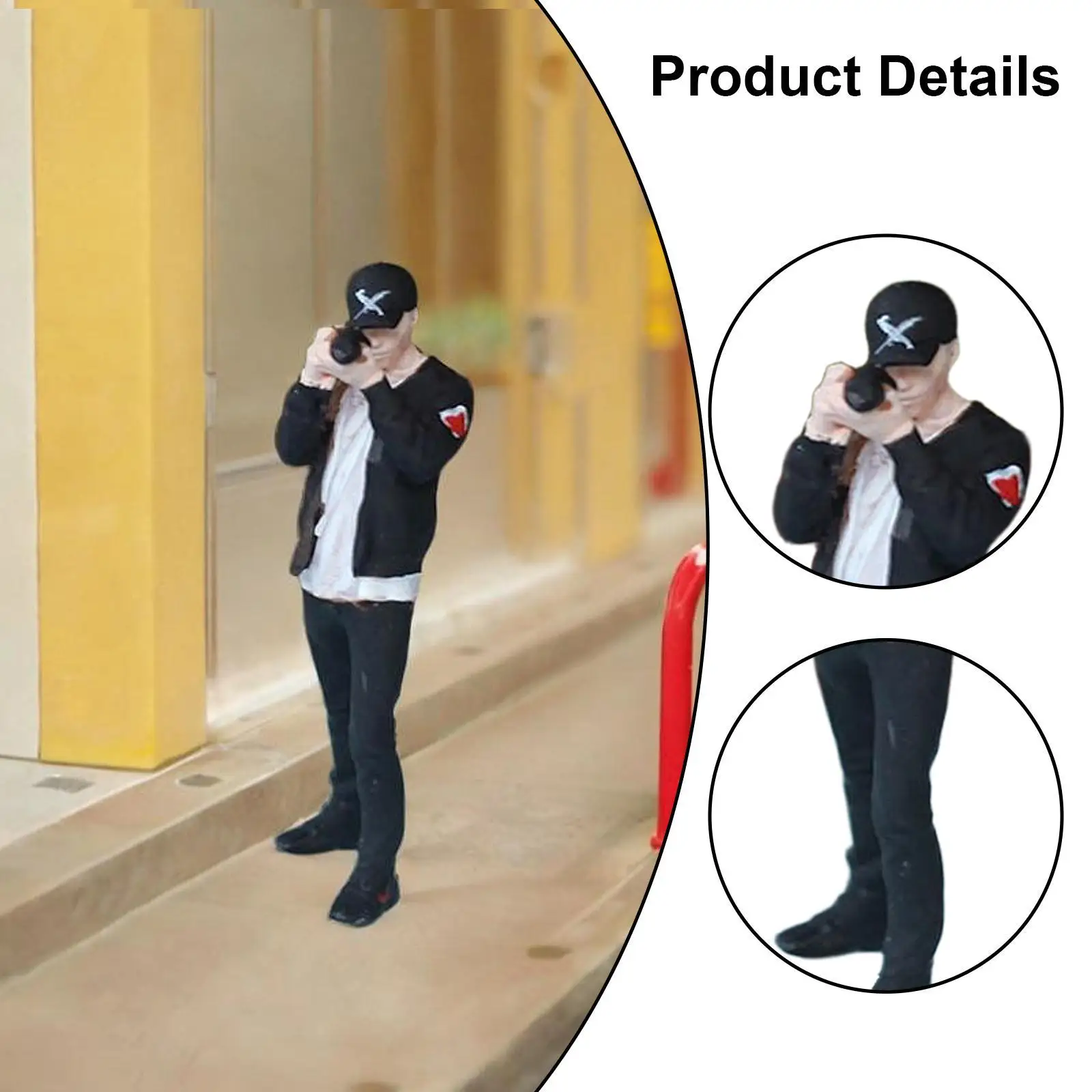 1/64 مقياس Diorama أنيق الشكل الناس نموذج الراتنج تخطيط تمثال مصغر لدمية ديكورات منزلية هدية المشهد الصغير