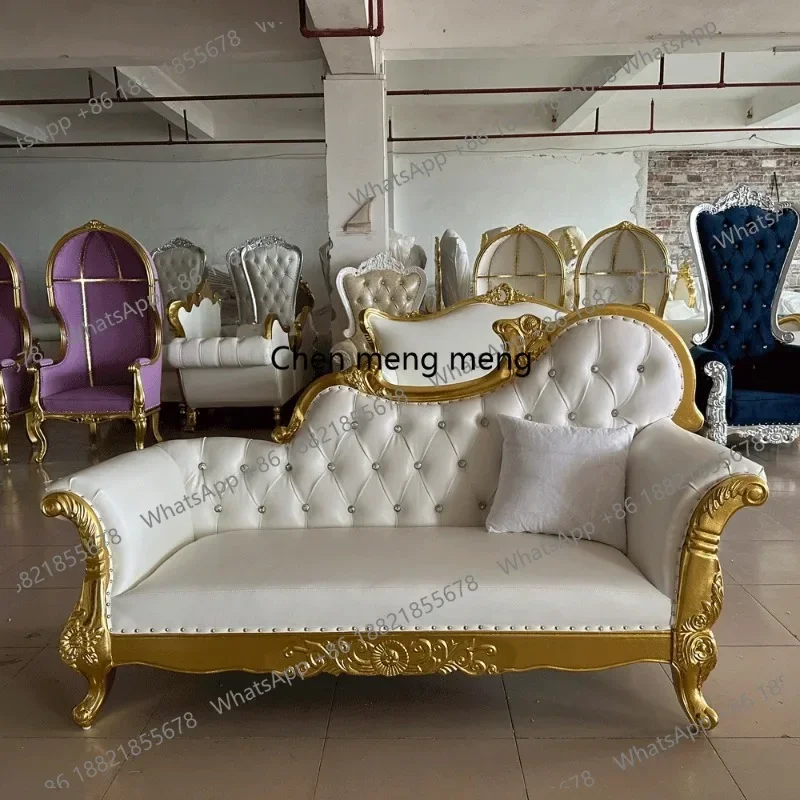 F150 Sale cheap gold luxury royal event wedding king and queen throne chairs for bride and groom