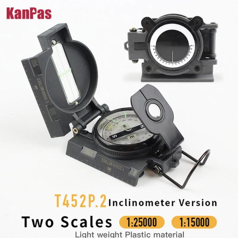 Kanpas Military Sighting Lensatic Compass/ High Quality Inclinometer Compasses / Professional Compass