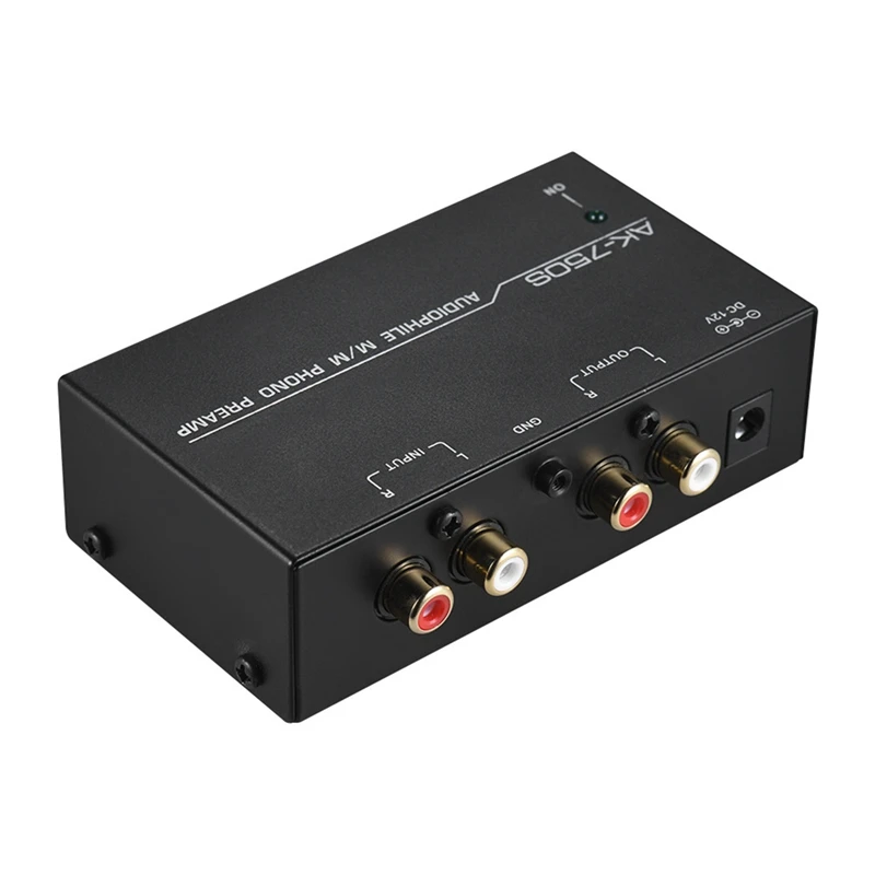 Préamplificateur Phono Audiophile M/M Préamplificateur Phono avec contrôle de niveau 2 AK-750S d'entrée et de sortie RCA